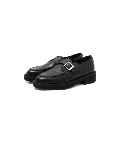 The Kenford Fineshoes(ケンフォードファインシューズ)の「【ブラウンROSE BUD別注カラー】The Kenford Fineshoes/NEWCLASSIC U-TIP MONK STRAP(ローファー・レディース・ブラック・24cm/23cm/23.5cm/24.5cm/25cm)」の1枚目の写真