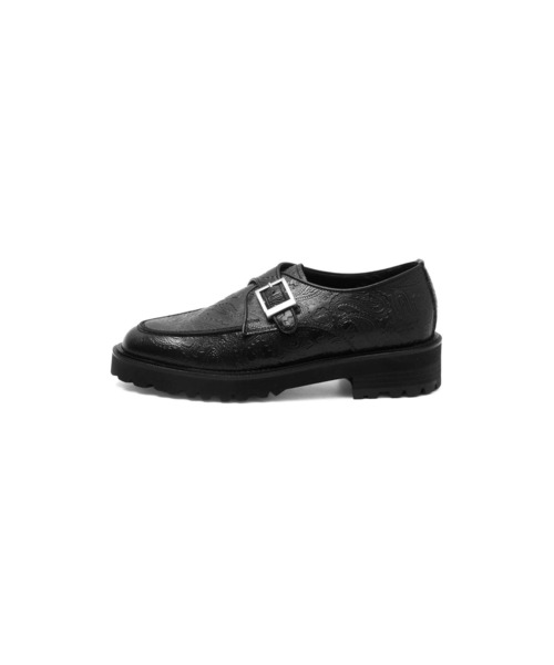 The Kenford Fineshoes(ケンフォードファインシューズ)の「【ブラウンROSE BUD別注カラー】The Kenford Fineshoes/NEWCLASSIC U-TIP MONK STRAP(ローファー・レディース・ブラック・24cm/23cm/23.5cm/24.5cm/25cm)」の3枚目の写真