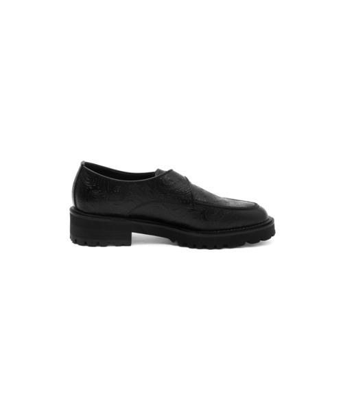 The Kenford Fineshoes(ケンフォードファインシューズ)の「【ブラウンROSE BUD別注カラー】The Kenford Fineshoes/NEWCLASSIC U-TIP MONK STRAP(ローファー・レディース・ブラック・24cm/23cm/23.5cm/24.5cm/25cm)」の4枚目の写真