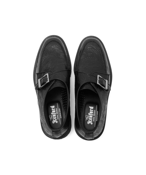 The Kenford Fineshoes(ケンフォードファインシューズ)の「【ブラウンROSE BUD別注カラー】The Kenford Fineshoes/NEWCLASSIC U-TIP MONK STRAP(ローファー・レディース・ブラック・24cm/23cm/23.5cm/24.5cm/25cm)」の2枚目の写真