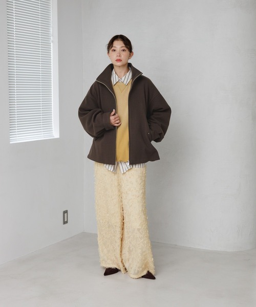 BAYFLOW(ベイフロー)の「シャギーワイドパンツ(その他パンツ・レディース・モーブ系/イエロー/ブラック・FREE)」の4枚目の写真