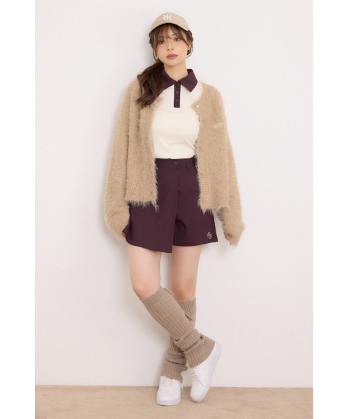 RIENDA GOLF(リエンダゴルフ)の「【RIENDA GOLF】ラメシャギーカーデトップス 秋服 冬服(カーディガン/ボレロ・レディース・ホワイト/ライトグリーン/ベージュ・FREE)」の17枚目の写真