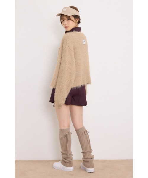RIENDA GOLF(リエンダゴルフ)の「【RIENDA GOLF】ラメシャギーカーデトップス 秋服 冬服(カーディガン/ボレロ・レディース・ホワイト/ライトグリーン/ベージュ・FREE)」の19枚目の写真