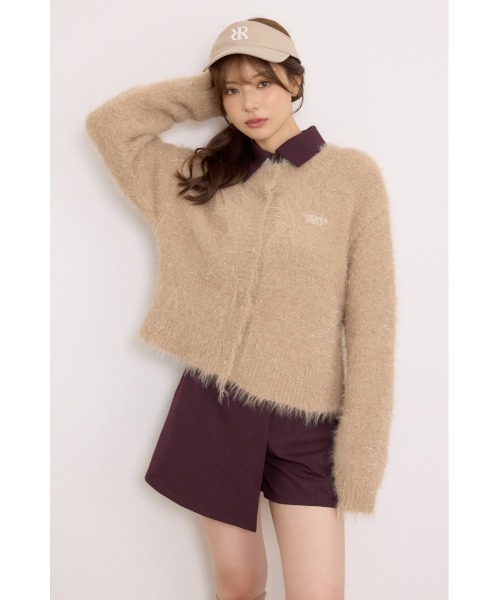 RIENDA GOLF(リエンダゴルフ)の「【RIENDA GOLF】ラメシャギーカーデトップス 秋服 冬服(カーディガン/ボレロ・レディース・ホワイト/ライトグリーン/ベージュ・FREE)」の20枚目の写真