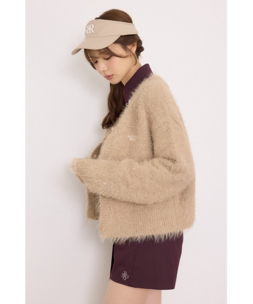 RIENDA GOLF(リエンダゴルフ)の「【RIENDA GOLF】ラメシャギーカーデトップス 秋服 冬服(カーディガン/ボレロ・レディース・ホワイト/ライトグリーン/ベージュ・FREE)」の22枚目の写真
