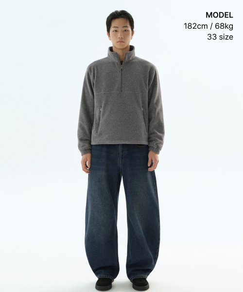 MUSINSA STANDARD（ムシンサスタンダード）の「裏起毛カーブデニムパンツ [ミディアムインディゴ]（デニムパンツ・メンズ・その他・29/28/32/33/30/31/34/36）」の7枚目の写真