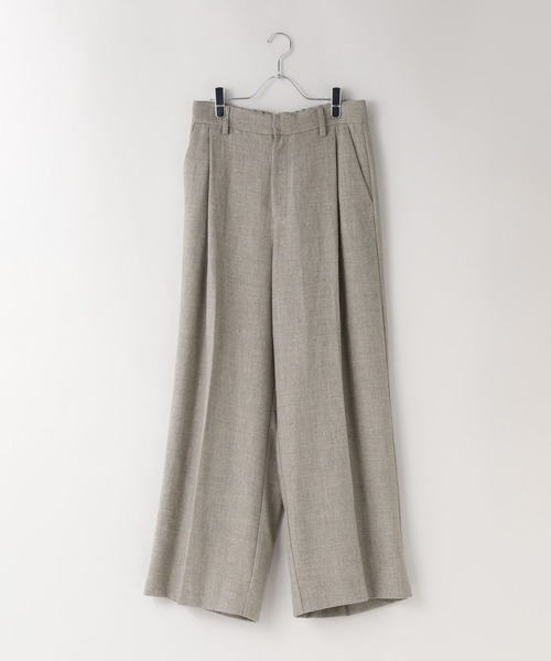 LOWRYS FARM(ローリーズファーム)の「【LFM(U)】TRワイドスラックスパンツ 1094200(スラックス・メンズ・ベージュ/チャコールグレー・MEDIUM/LARGE)」の2枚目の写真