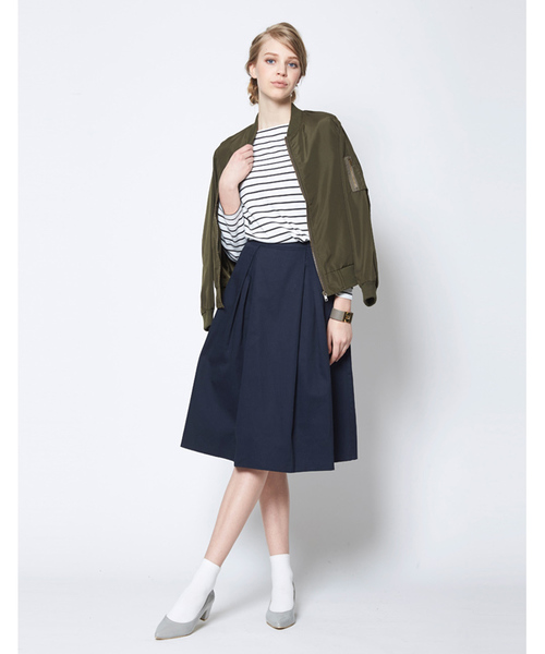 titivate（ティティベイト）の「ﾎﾞｰﾀﾞｰﾎﾞｰﾄﾈｯｸﾌﾟﾙｵｰﾊﾞｰ（Tシャツ/カットソー・レディース・グレー/ホワイト/ネイビー・FREE）」の18枚目の写真