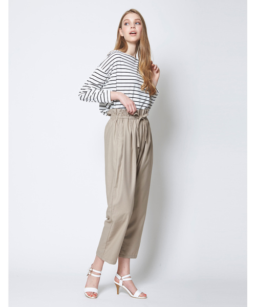 titivate（ティティベイト）の「ﾎﾞｰﾀﾞｰﾎﾞｰﾄﾈｯｸﾌﾟﾙｵｰﾊﾞｰ（Tシャツ/カットソー・レディース・グレー/ホワイト/ネイビー・FREE）」の19枚目の写真