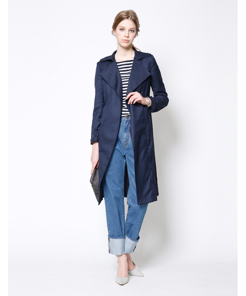 titivate（ティティベイト）の「ﾎﾞｰﾀﾞｰﾎﾞｰﾄﾈｯｸﾌﾟﾙｵｰﾊﾞｰ（Tシャツ/カットソー・レディース・グレー/ホワイト/ネイビー・FREE）」の10枚目の写真