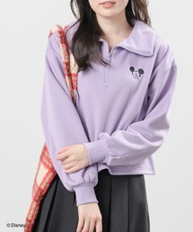 Honeys（ハニーズ）の「【ハニぽか】ディズニー／ハーフジップトップス（スウェット）」