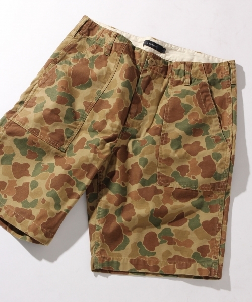 RAGEBLUE（レイジブルー）の「カモフラベーカーショーツ/722087（その他パンツ・メンズ・ベージュ/オリーブ/その他・MEDIUM/X-LARGE/LARGE）」の2枚目の写真