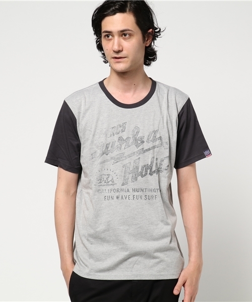 RODEO CROWNS WIDE BOWL（ロデオクラウンズワイドボウル）の「SURFAHOLIC Tシャツ（Tシャツ/カットソー・メンズ・オフホワイト/トップグレー/イエロー系その他・LARGE/X-LARGE/MEDIUM）」の11枚目の写真