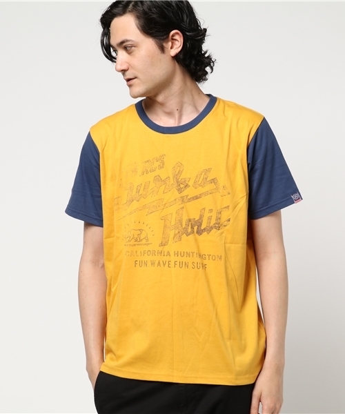 RODEO CROWNS WIDE BOWL（ロデオクラウンズワイドボウル）の「SURFAHOLIC Tシャツ（Tシャツ/カットソー・メンズ・オフホワイト/トップグレー/イエロー系その他・LARGE/X-LARGE/MEDIUM）」の12枚目の写真