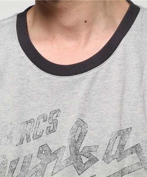 RODEO CROWNS WIDE BOWL（ロデオクラウンズワイドボウル）の「SURFAHOLIC Tシャツ（Tシャツ/カットソー・メンズ・オフホワイト/トップグレー/イエロー系その他・LARGE/X-LARGE/MEDIUM）」の6枚目の写真