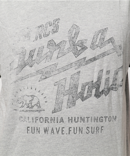 RODEO CROWNS WIDE BOWL（ロデオクラウンズワイドボウル）の「SURFAHOLIC Tシャツ（Tシャツ/カットソー・メンズ・オフホワイト/トップグレー/イエロー系その他・LARGE/X-LARGE/MEDIUM）」の8枚目の写真