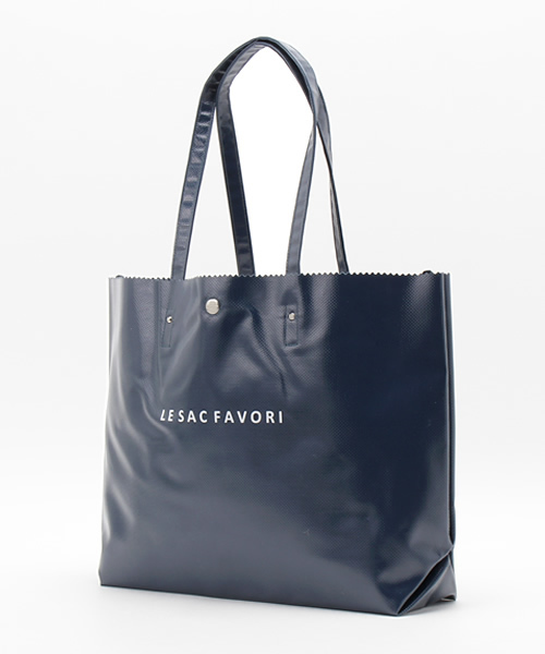 Mulet（ミューレ）の「Mulet シンプル ターポリン トートバッグ（ショルダーバッグ・レディース・サックスブルー/ホワイト/ネイビー・FREE）」の2枚目の写真