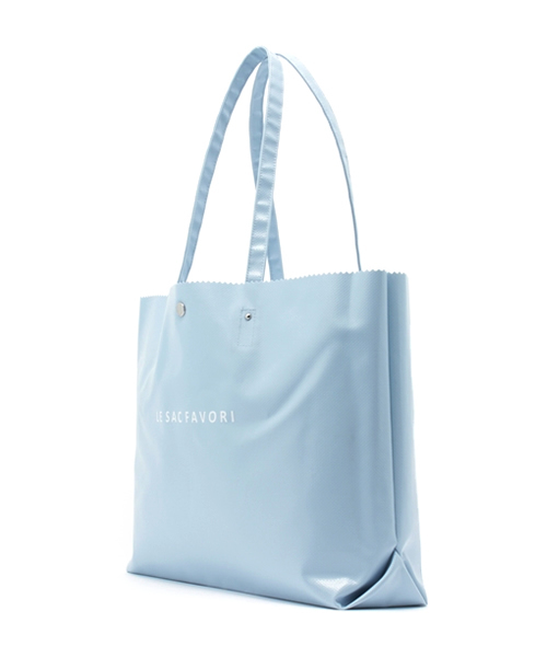 Mulet（ミューレ）の「Mulet シンプル ターポリン トートバッグ（ショルダーバッグ・レディース・サックスブルー/ホワイト/ネイビー・FREE）」の11枚目の写真