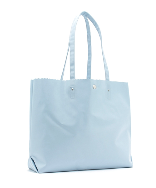 Mulet（ミューレ）の「Mulet シンプル ターポリン トートバッグ（ショルダーバッグ・レディース・サックスブルー/ホワイト/ネイビー・FREE）」の12枚目の写真