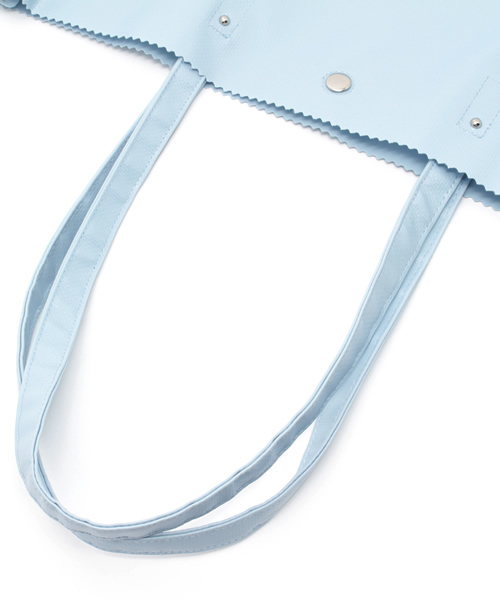 Mulet（ミューレ）の「Mulet シンプル ターポリン トートバッグ（ショルダーバッグ・レディース・サックスブルー/ホワイト/ネイビー・FREE）」の6枚目の写真