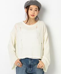 Another Edition | モールダメージニットプルオーバー/AEMBC ﾓｰﾙ DAMAGE KNIT PO(ニット/セーター)