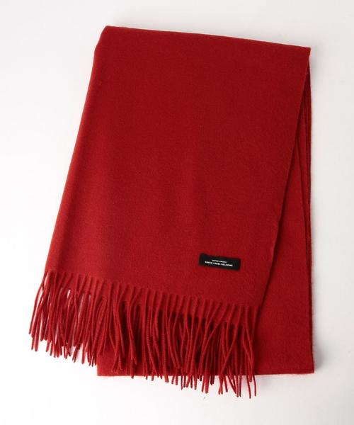 green label relaxing（グリーンレーベルリラクシング）の「CR ウールムジストール◆（ストール/ショール・レディース・ライトグレー/ダークグレー/ブラウン/ダークブラウン/レッド/ナチュラル/ライトピンク/ライトブルー/ネイビー・FREE）」の10枚目の写真