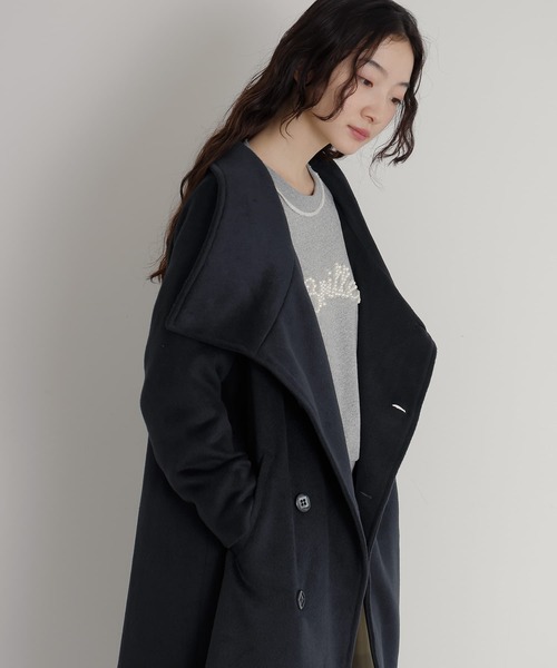 セール】『スタンドカラー主役ロングコート』（その他アウター