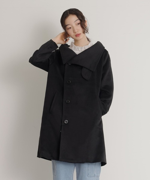 セール】『スタンドカラー主役ロングコート』（その他アウター