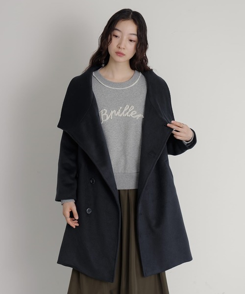 セール】『スタンドカラー主役ロングコート』（その他アウター