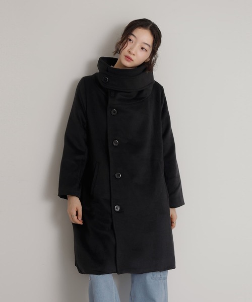 セール】『スタンドカラー主役ロングコート』（その他アウター