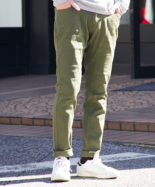 FRP(エフアールピー)の「【ハート】ストレッチスキニーパンツ(その他パンツ・メンズ・ワインレッド/ネイビー/マスタード/オレンジ/ブラウン/ホワイト/ブルー/カーキ/グレー/ブラック/チャコールグレー/ダークブラウン/グリーン/レッド・XL/SS/M/L/S)」の7枚目の写真