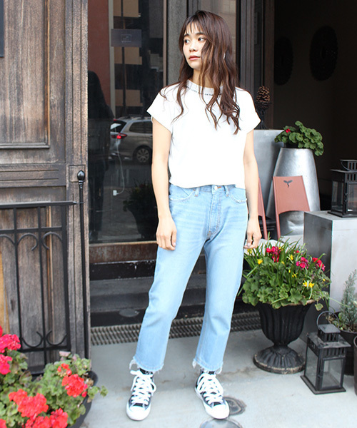 jouetie（ジュエティ）の「ネックシシュウショートTEE（Tシャツ/カットソー・レディース・ブラック/ベビーピンク/オフホワイト・MEDIUM）」の17枚目の写真