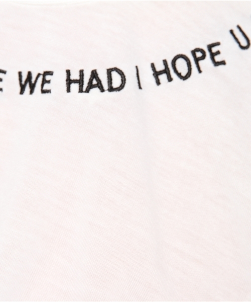 jouetie（ジュエティ）の「ネックシシュウショートTEE（Tシャツ/カットソー・レディース・ブラック/ベビーピンク/オフホワイト・MEDIUM）」の10枚目の写真