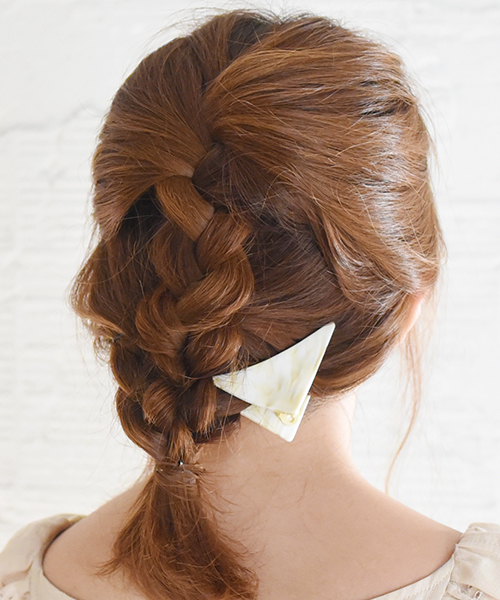 Ma Chere Cosette マシェールコゼット の マット三角バンスクリップ バレッタ ヘアクリップ Wear