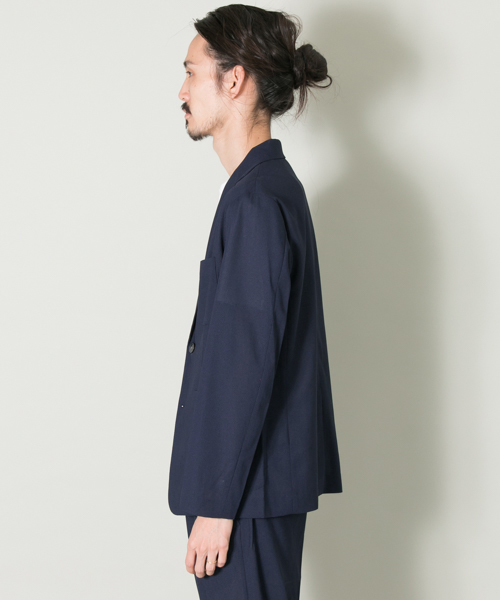 URBAN RESEARCH(アーバンリサーチ)の「COOL DRY KARAMI 2B JACKET(テーラードジャケット・メンズ・グレー/ネイビー・MEDIUM/LARGE)」の4枚目の写真