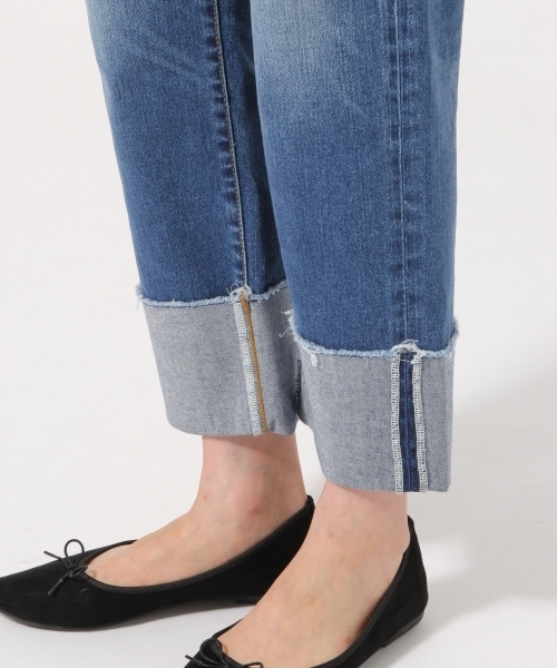 GLOBAL WORK(グローバルワーク)の「DENIMロールアップ/770896(デニムパンツ・レディース・ブルー・LARGE/MEDIUM)」の6枚目の写真