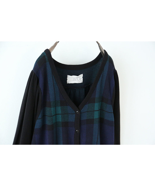 osharewalker(オシャレウォーカー)の「『ブラックウォッチカーディガン』(カーディガン/ボレロ・レディース・グリーン系その他・2/1)」の3枚目の写真