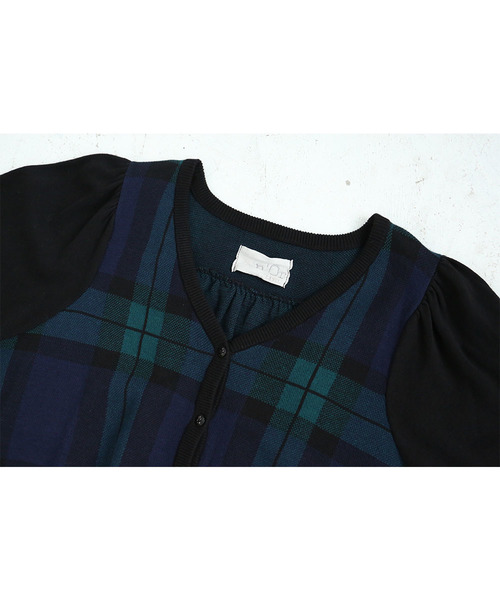 osharewalker(オシャレウォーカー)の「『ブラックウォッチカーディガン』(カーディガン/ボレロ・レディース・グリーン系その他・2/1)」の7枚目の写真