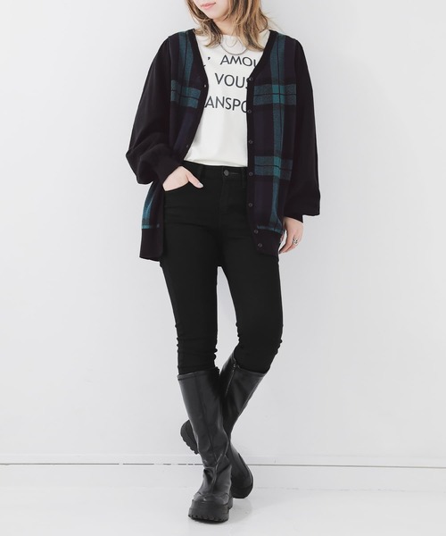 osharewalker(オシャレウォーカー)の「『ブラックウォッチカーディガン』(カーディガン/ボレロ・レディース・グリーン系その他・2/1)」の12枚目の写真