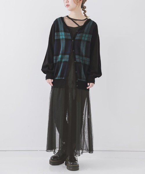 osharewalker(オシャレウォーカー)の「『ブラックウォッチカーディガン』(カーディガン/ボレロ・レディース・グリーン系その他・2/1)」の17枚目の写真