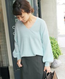 SLOBE IENA | カシミアウール ニュアンスVネックプルオーバー◆(ニット/セーター)