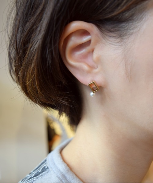 petitcro（プティクロ）の「ポイントパールピアス（ピアス（両耳用）・レディース・ゴールド/ゴールド系その他3/ゴールド系その他4/ゴールド系その他2・ONE SIZE）」の8枚目の写真