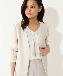 22 OCTOBRE | ノーカラーツイルジャケット(ノーカラージャケット)