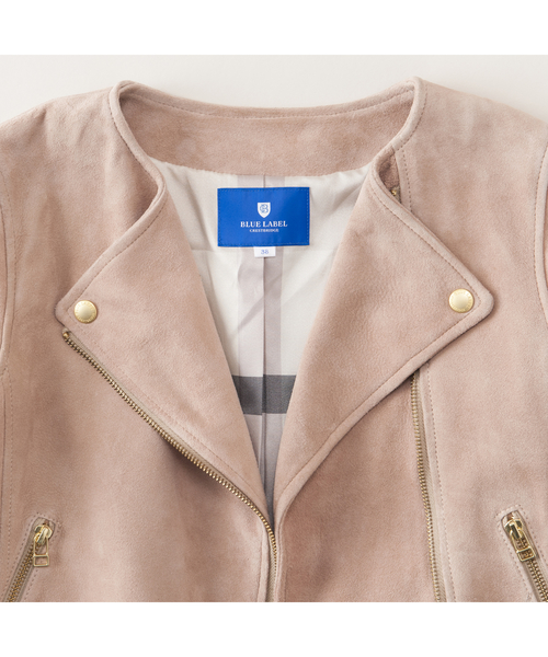 BLUE LABEL CRESTBRIDGE スエードライダースジャケット 38 BLUE LABEL CRESTBRIDGE（ブルーレーベルクレストブリッジ）の「シープ