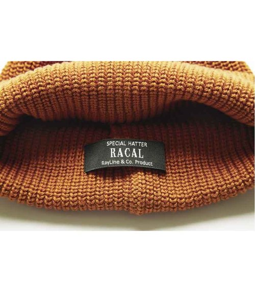 RACAL（ラカル）の「スケートニットキャップ/SK8 Knit CAP（ニットキャップ/ビーニー・メンズ・ブラック/パープル/ゴールド/オレンジ/グリーン/ベージュ系その他/チャコール・FREE）」の9枚目の写真