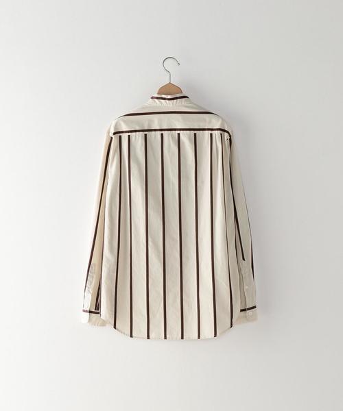 Steven Alan（スティーブンアラン）の「＜Steven Alan＞ DOBBY STRIPE SINGLE NEEDLE SHIRT/シャツ（シャツ/ブラウス・メンズ・ナチュラル・MEDIUM/LARGE/SMALL/X-LARGE）」の2枚目の写真