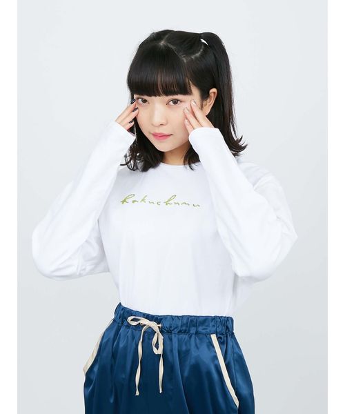 merry jenny（メリージェニー）の「白昼夢ビーズ刺繍ロンTee（Tシャツ/カットソー・レディース・オフホワイト/グレー/ピンク・FREE）」の5枚目の写真