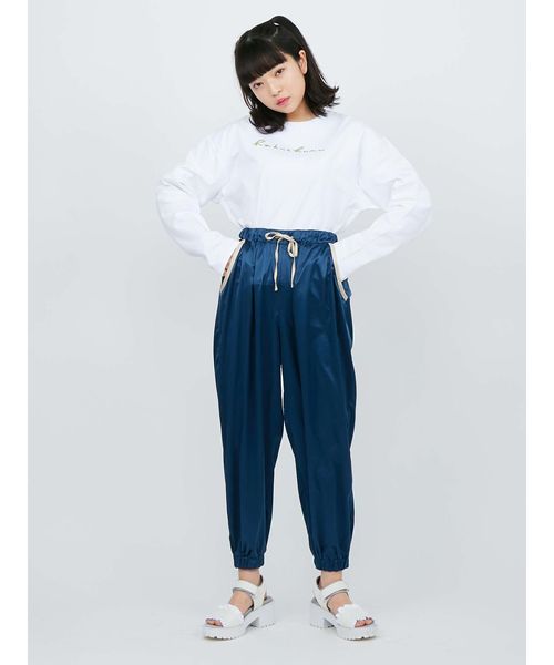 merry jenny（メリージェニー）の「白昼夢ビーズ刺繍ロンTee（Tシャツ/カットソー・レディース・オフホワイト/グレー/ピンク・FREE）」の7枚目の写真