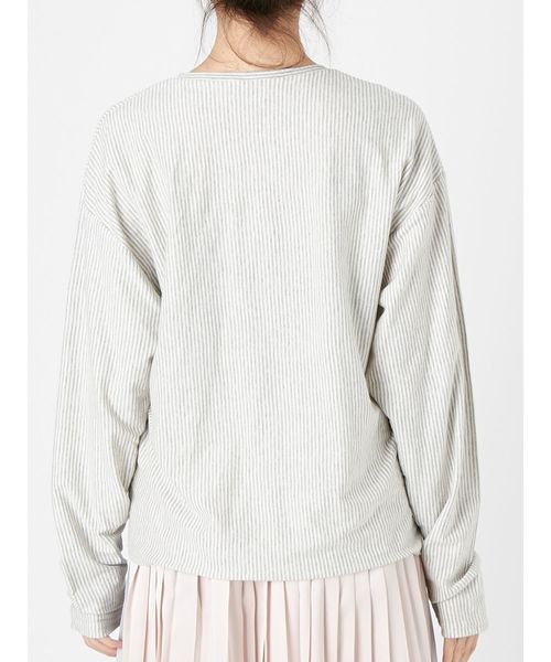 merry jenny（メリージェニー）の「白昼夢ビーズ刺繍ロンTee（Tシャツ/カットソー・レディース・オフホワイト/グレー/ピンク・FREE）」の14枚目の写真