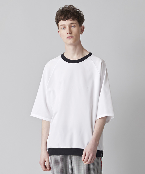 NOISE MAKER（ノイズメーカー）の「クリアプリント裾リブビッグTシャツ（Tシャツ/カットソー・メンズ・ブラック/オフホワイト/ライトグリーン・FREE）」の2枚目の写真